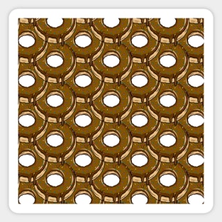 Chocolate Donuts Pattern Sticker